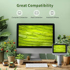 Digital Microscope with 4 Inch Screen, 1080P HD 1600X Kids Portable Handheld Microscope with 8G Card for Scientific Experiment