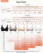 HBselect 3Pack Nursing Bras for Breastfeeding Seamless Scalloped Maternity Bras for Pregnancy Ultra Comfort Sleep Bras