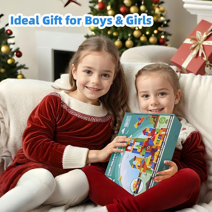 Soft Building Blocks for Toddlers 2-4, 94PCS Foam Stacking Blocks, Bath Toys for Kids, Preschool Learning STEM Toys & Gifts for Boys & Girls 18+ Months