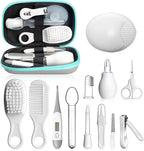 Baby Healthcare and Grooming Kit, Portable Baby Safety Care Set, Baby Essentials kit for Newborn(Grey White 13 in 1)