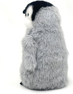 Realistic Baby Penguin Stuffed Animal 10" - Flapping-Wing Penguin Plush Interactive Toy for Kids (Squeeze Belly to Play)