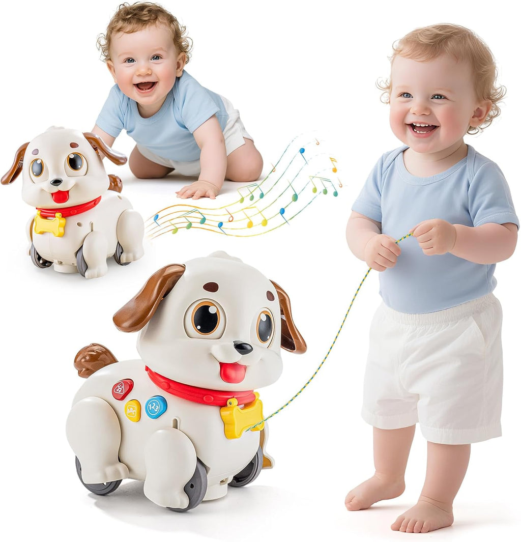 HOLA Baby Toys 6-12 Months Musical Dancing Puppy Tummy Time Toy, Toddler Learning Toys for 1 Year Old Girl Boy, 1st Birthday Gift for Boys & Girls Christmas Stocking Stuffers