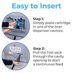 Koala Kare The Diaper Pouch™ - Diaper Disposal Sacks for Koala Baby Changing Stations, 175 Sacks per Cartridge, Model KB160-X6 (6 Pack of Cartridges)