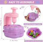 Flower Crafts Kit for Girls - Arts and Crafts for Kids Ages 4-8, Gifts for 4 5 6 7 8 9 Year Old Girls, Mess-Free Art Craft Activity Toys, Kids Flower Making Kit, DIY Creative Toys Gifts for Toddler