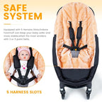 Orzbow Stroller Footmuff Universal | Faux Wool Baby Bunting Bag | Warm, Weather-proof, Adjustable Buckles | Winter Stroller Zipper Blanket Cover | Baby Sleeping Bag for Cold Weather Accessories, Black