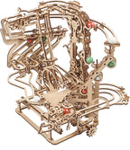UGEARS Wooden Marble Run Chain Hoist - Mechanical 3D Wooden Puzzle for Adults, DIY Model Kit for Adults, Unique Puzzle - 3D Puzzle Marble Game Gifts - 400 Pieces