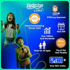 Luma - The Patented Glow-in-The-Dark Toy That Flies a Loop of String, Creates Endless Shapes and Tricks Built-in LED for Glowing Fun. Perfect STEM Gift for Kids & Adults. Wonderment Awaits