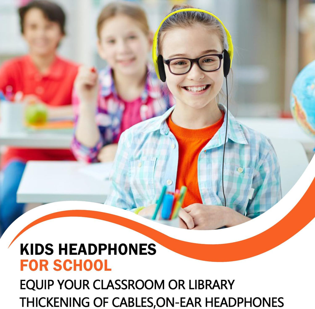 Kids Headphones Bulk 100 Pack for School Classroom Students Children Toddler Boys Girls Teen Adults