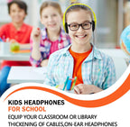 Kids Headphones Bulk 100 Pack for School Classroom Students Children Toddler Boys Girls Teen Adults