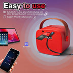 Mini Karaoke Machine for Kids Birthday Gifts 4 5 6 7 8 9 10 11 12 Year Old Girl Boy Singing Electronic Toys Bluetooth Speaker with 2 Wireless Mics Fun Voice and LED Lights Christmas Party