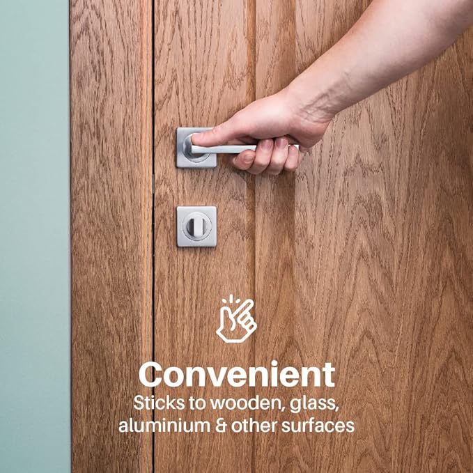 Inaya Child Proof Door Lever Lock, Baby Proofing Door Handle Lock, Minimalist Design, 3M Adhesive & No DrillingNeed, Child Safety Door Handle Locks (2 Pack)