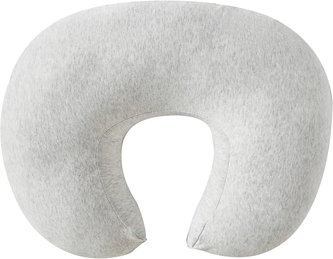 Nursing Pillow, Plus Size Breastfeeding Pillow Original Support for Baby Boys Girls Breastfeeding Essentials, with Removable Soft Cotton Cover (Light Grey, Standard (23.62*18.11*5.91 Inches))