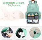 Diaper Bag Backpack with Changing Station, Baby Diaper Bag Organizer for Moms Dads Large Baby Changing Bags