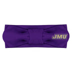 Creative Knitwear James Madison Dukes Infant Girls Purple Solid Hair Knot Headband Embroidered Logo - Size Newborn - 4T