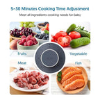 Baby Food Maker Bellababy Baby Food Processor, Puree Blender Steamer with Reversible Steam Basket, One Button Easy Operation & Large Opening for Easy Cleaning