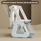 Potty Training Toilet Seat with Step Stool Ladder, Detachable Triangular Stabilized Base 2-IN-1 Toddler Toilet Seat with Splash Guard, Anti-Slip Pad, and Step Stool (Elegant Grey)