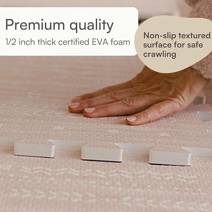 Lillefolk Baby Play Mat for Floor – 6x8ft Dusk | Soft Non Toxic Premium EVA Foam Tiles for Tummy Time, Crawling & Playroom – Waterproof Interlocking Floor Mat for Babies & Toddlers (12 Tiles)