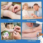 StBernard Kids First Aid Kit, EDC Mini Portable Medical Kit with Cute Bandages, Triple Antibiotic for Children's Daily Boo-Boos, Suits for Home, School, Hiking, Cub Scouts, Backpacking (Blue)