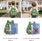 STEAMEDBUN Corduroy Toddler Backpack for Boys 2-4: Kids backpack for Boys Girls - 12 inch Preschool Kindergarten Backpacks - Dinosaur