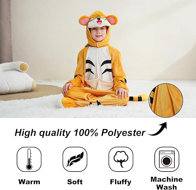 MICHLEY Adorable Animals Cosplay Costume for Kids 3-12Years Soft Breathable & Skin Friendly Halloween Birthday Party