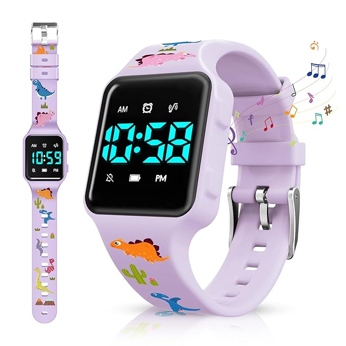 Potty Training Watch for Toddlers & Kids with Countdown, Flashing Lights, Fun Music or Vibration Alerts - Waterproof Interactive Toilet Training Reminder for Boys & Girls Ages 2-9