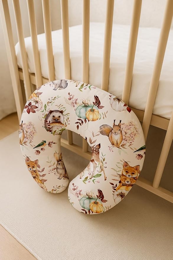 Nursing Pillow Covers 2 Pack, Breastfeeding Pillow Slipcovers Soft and Stretchy, Nursing Covers for Baby Girls Boys Newborn