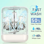 ICUIRE Baby Bottle Washer, Sterilizer & Dryer Pro, Newborn Essential for Parents One-Hand Operation, 4 Sterilize Modes for Baby Stuff, 3.2L Water Tank for Clean Bottles, Pump Part &Pacifiers, Baby Toy