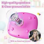 Toddlers Bilingual Spanish & English Talking Flash Cards with 288 Sight Words, Speech Therapy Toys for 1 2 3 4 5 6 Years Old Boys and Girls, Learning Educational Kids Gifts (Pink)