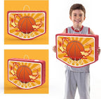 WERNNSAI Basketball Piñata - Basketball Party Supplies Piñata Bundle with Blindfold and Stick Sports Themed Party Supplies for Kids Carnival Events Basketball Party Decorations (15.8" x 11.8" x 3")