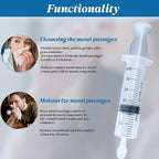 Deepdeem Nasal Irrigator Syringe – Sinus & Allergy Relief with Gentle Nasal Irrigation for Congestion, Portable Home & Travel Use, Includes 10 Saline Flush Packets, BPA-Free & Easy to Clean 60ml