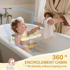 Baby Bath Seat for Babies 6 Months & Up - Non-Slip Toddler Bath Seat for Baby & Newborn with Suction Cups, Safe Baby Bath tub Seat with Suction Cups, Baby Bath Chair