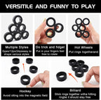 6PCS Magnetic Rings Fidget Toys,Fidget Stress Toy Pack, Adult Finger Fidget Toys, ADHD Anxiety Relief Decompression Magical Ring Fidget Toy,Teens Kids Gift 8 9 10 11 12 Year Old for Boys Girl