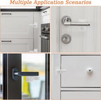 6P Child-Proof Door Lock Coolrunner Baby Proofing Door Handle Locks, Child Proof Door Lever Lock with Strong Adhesive for Protecting Kids and Toddler