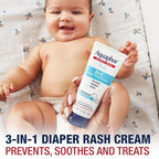 Aquaphor Baby Skin Care Essentials Gift Set with Baby Wash and Shampoo (16.9 Fl Oz) + Healing Ointment for Chapped Skin and Drool Rash (7Oz) + Diaper Rash Cream (3.5Oz), Hypoallergenic