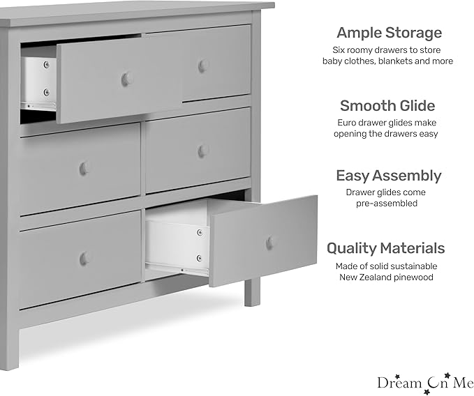 Dream On Me Cleo Double Dresser