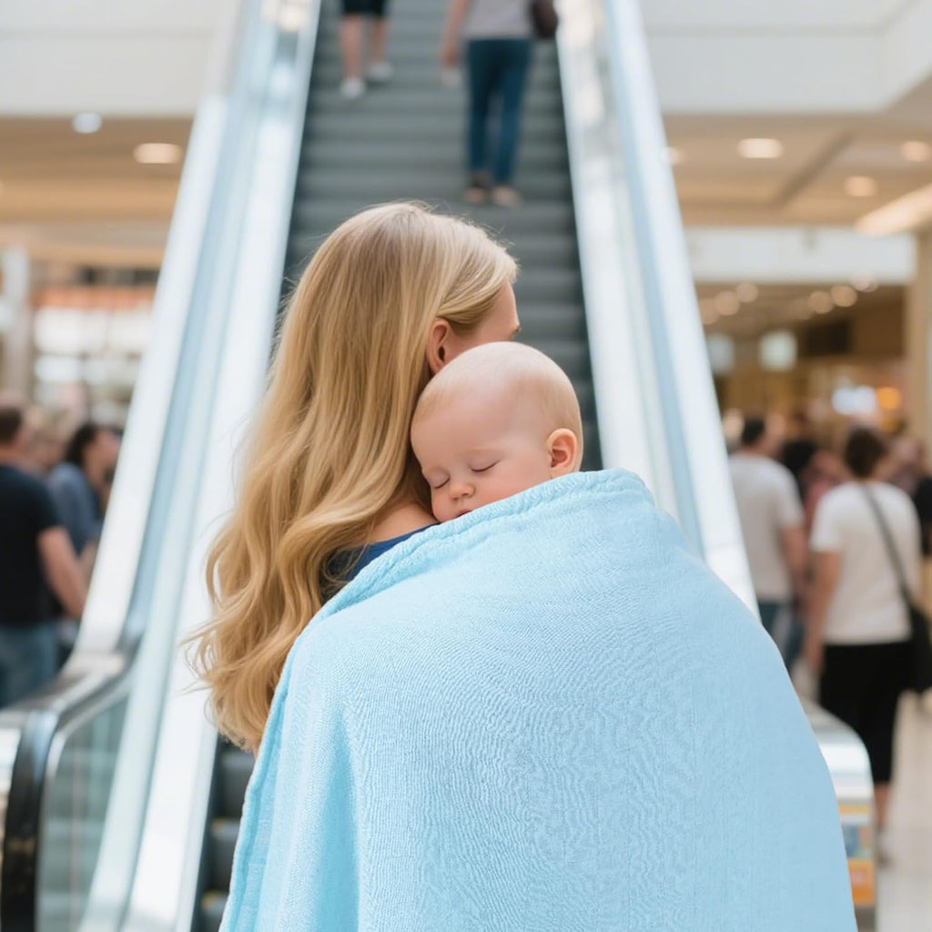 Muslin Swaddle Blankets, Nursery Receiving Blanket for Newborn, Baby Swaddle Wrap Soft Silky & Breathable, 3 Packs, 47 X 47In (Pink & Blue 3 Pieces)