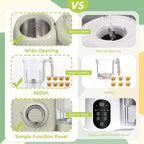 Baby Food Maker, 4 in 1 Baby Food Processor and Steamer, Puree Blender, Multifunctional Baby Puree Maker, Dishwasher Safe (Green)