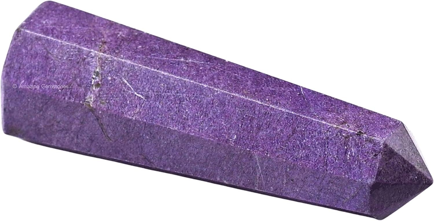 Amazing Gemstone Stichtite Crystal Towers - Natural Healing Crystal Point Obelisk for Reiki Healing and Crystal Grid (2" to 3" Inch)