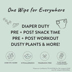 The Honest Company Clean Conscious Multi-Use Wipes | Hypoallergenic + Unscented for Sensitive Skin | Over 99% Water, Compostable, Plant Based, Baby Wipes | Rainbow, 60 Count