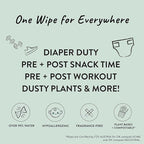 The Honest Company Clean Conscious Multi-Use Wipes | Hypoallergenic + Unscented for Sensitive Skin | Over 99% Water, Compostable, Plant Based, Baby Wipes | Balance Blues, 288 Count