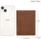 Genuine Leather Passport Holder Handmade Passport cover Lightweight Travel Bifold Passport Wallet brown