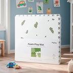 Baby Foam Play Mat-72”x 48” Baby Playmat,6-Piece Interlocking Foam Floor Tiles,Puzzle Mat for Infants and Toddlers,Waterproof Crawling Mat,Non Toxic Play Mat for Baby Tummy Time Mat(Spot)