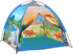 Kids Play Tents,the World of Dinosaurs Tents for Kids Indoor/Outdoor fun, Dinosaurs Dome Playhouse for Boys & Girls,Durable and Breathable Premium Material, Perfect Kid’s Gift- 47" x 47" x 43"