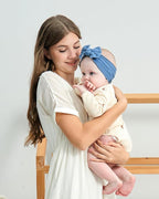 jollybows 12pcs Nylon Headbands for Baby Girls Infant Baby Bows Newborn Hairbands Toddler Hair Bow Elastics Head Wraps