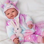 BABESIDE Baby Dolls, 17inch Realistic Baby Doll Girl Real Life Toys with Accessorries for 3+ Old Kids Realife Gifts Collection