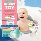 Bath Seat for Babies 6 Months & Up - Safe Infant and Toddler Bathtub Seat for Sitting Up - Tub Seat for Shower (Gray)