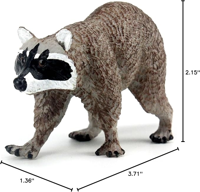 FUNSHOWCASE African Jungle Animals Civet Civettictis Civetta Toy Figure Realistic Plastic Figurine Height 2.2 Inch