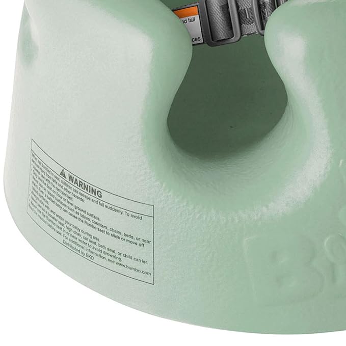 Bumbo Infant Floor Seat Baby Sit Up Chair and Sitting Support for 3 to 12 Months Old with 3 Point Adjustable Safety Strap, 2 Pack, Hemlock Green