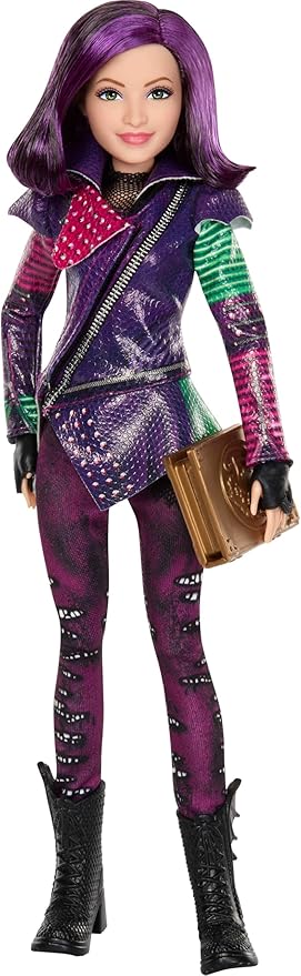 Mattel Descendants Mal Isle of The Lost Tenth Anniversary Fashion Doll with Removable Outfit, Accessory & Bendable Joints, Inspired by The Movies