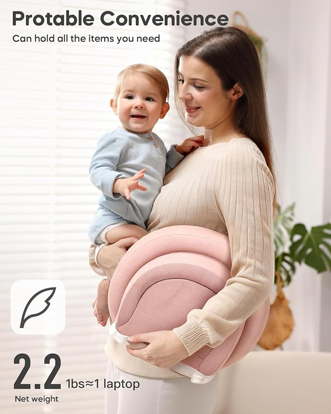 Baby Changing Pad with Waterproof & Wipe-Clean, Non-Slip Foldable PU Diaper Changing Pad, Adjustable Safety Belt, Changing Pad for Dresser, Changing Table,30"X19",Pink